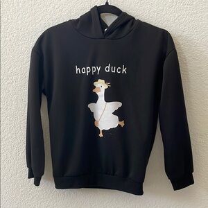 SHEIN Black Graphic Hoodie Size 11-12Y